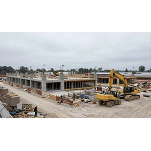proses konstruksi bangunan